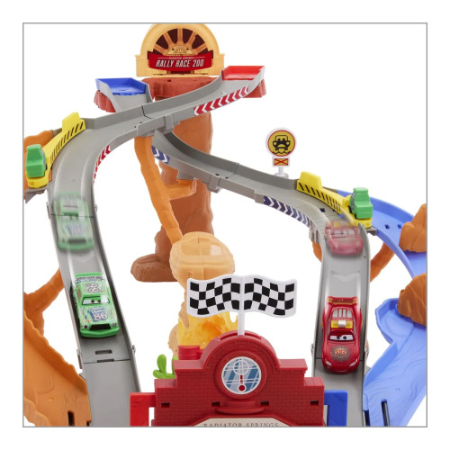 CARS RACE AND RESCUE SET DE JOACA CURCUIT DE SALVARE SI 3 MASINUTE METALICE, MTJFL57