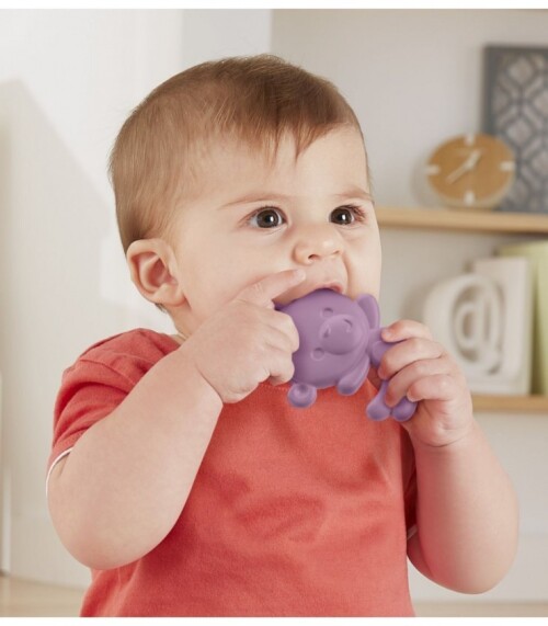 Прорезыватель для зубов для малышей: фиолетовая обезьянка, MTJFJ95_JFJ96