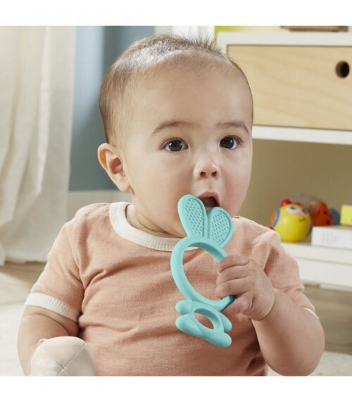 Прорезыватель для зубов для малышей: синий зайчик, MTJFJ95_JFJ98