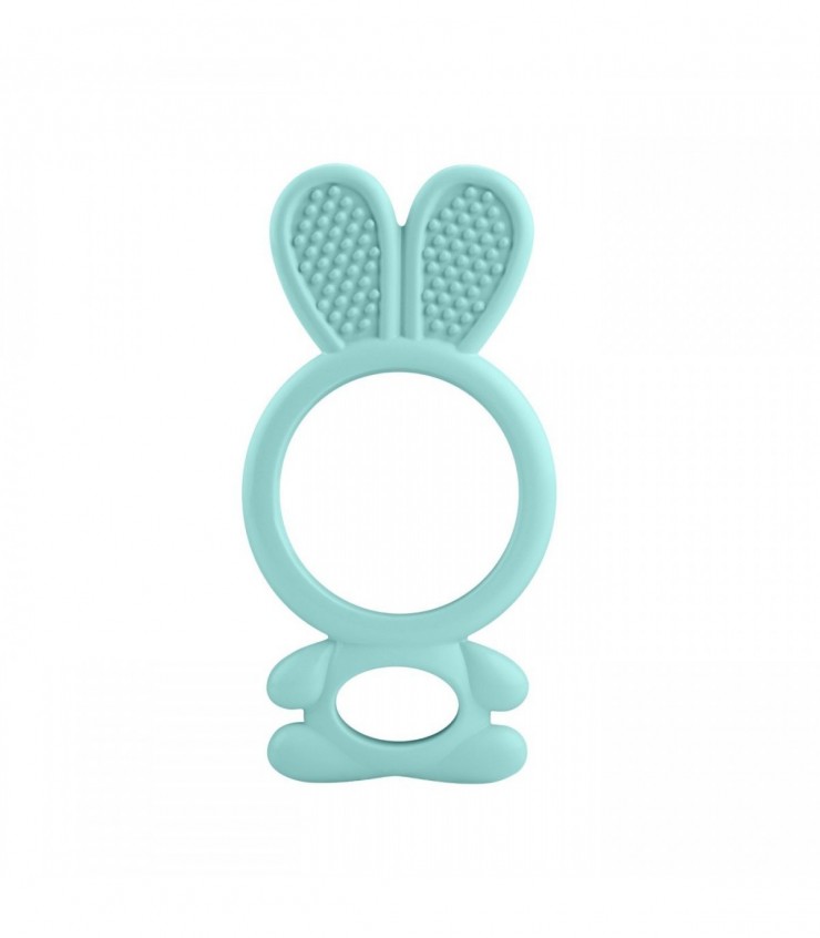 Прорезыватель для зубов для малышей: синий зайчик, MTJFJ95_JFJ98
