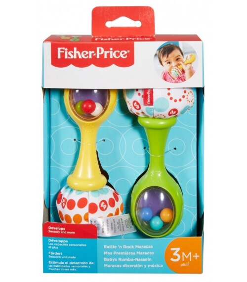Набор из 2 погремушек-маракасов Fisher Price, MTBLT33