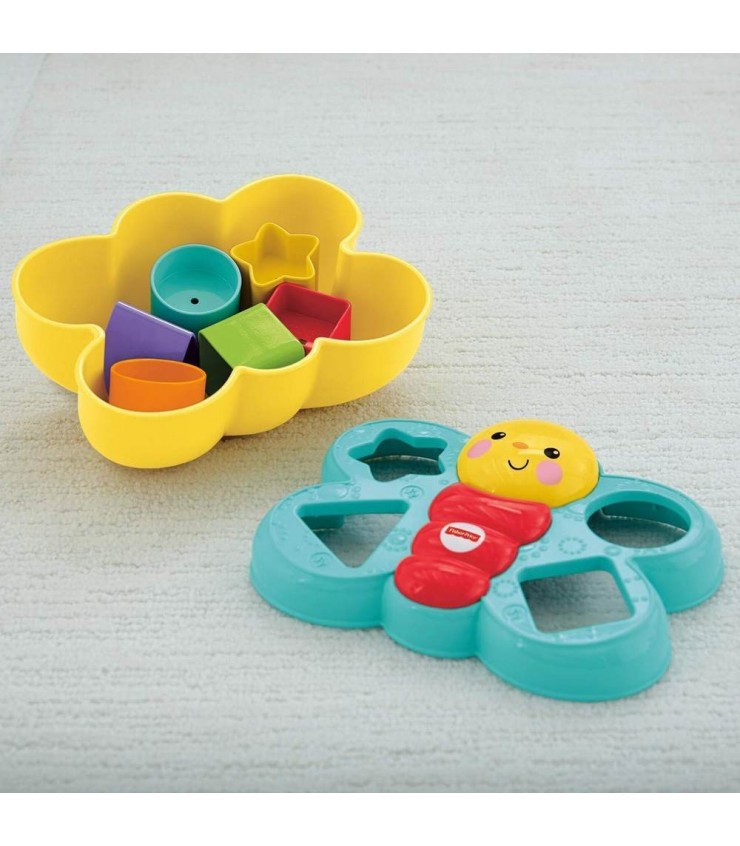 Интерактивная игрушка Fisher Price «Бабочка» с геометрическими фигурами и различными заданиями, MTCDC22