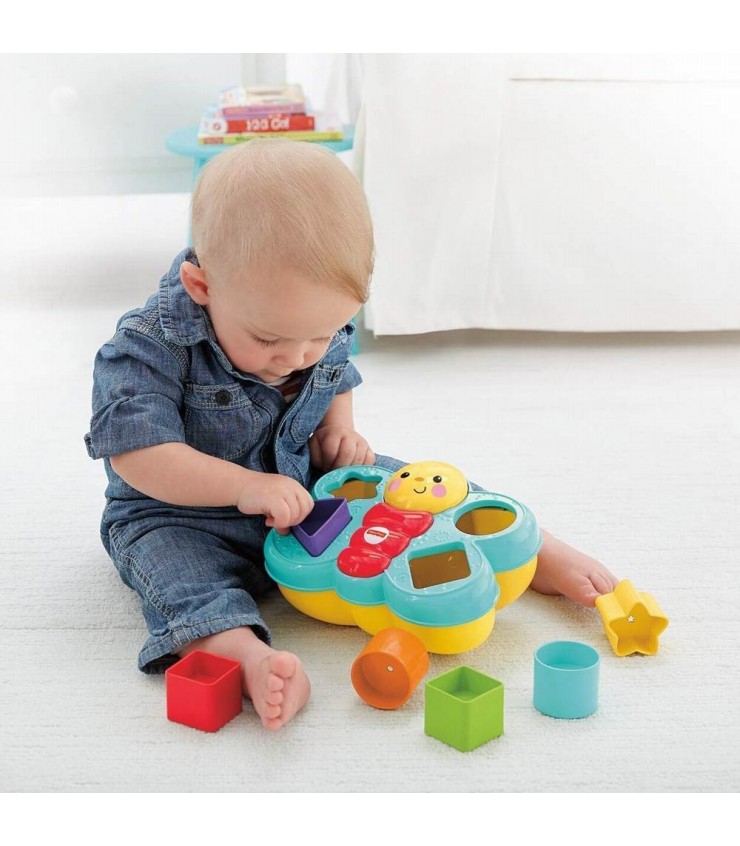 Интерактивная игрушка Fisher Price «Бабочка» с геометрическими фигурами и различными заданиями, MTCDC22