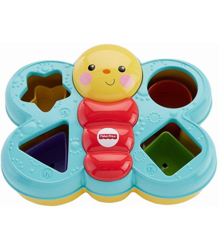 Интерактивная игрушка Fisher Price «Бабочка» с геометрическими фигурами и различными заданиями, MTCDC22