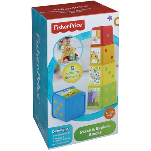 Пирамида Fisher-Price из кубиков, MTCDC52