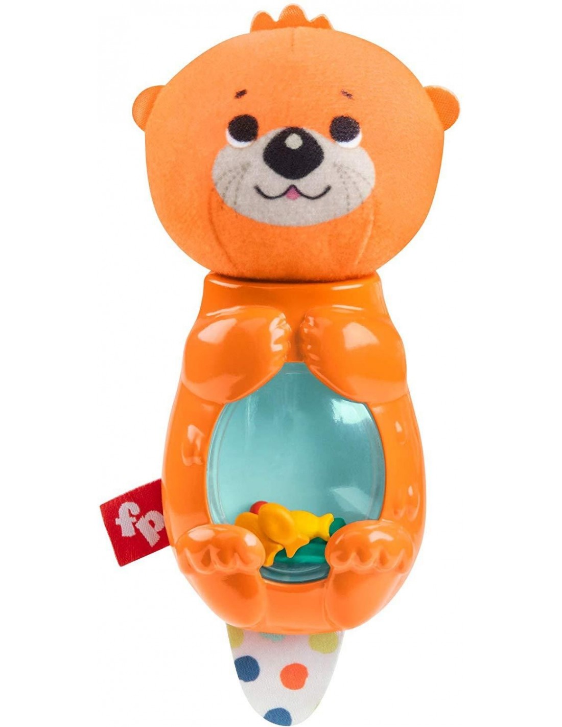 Игрушка-погремушка FISHER PRICE выдра оранжевая, MTGHL23_FXC21