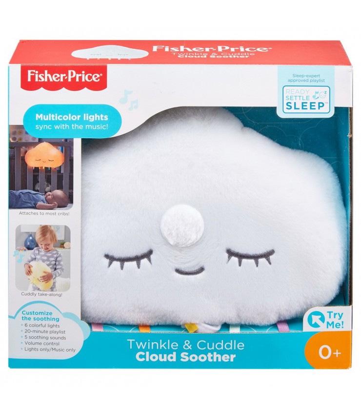 Подушка-проектор со светом и звуком, «Облако», Fisher Price, MTGJD44