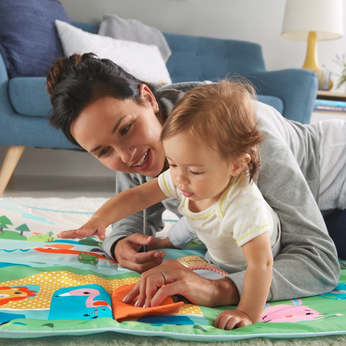 Игровой коврик Fisher Price 150 см, «Очень большие приключения», MTGXR53