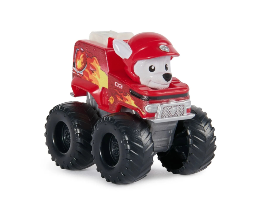 Щенячий патруль Pup Squad Racers Rescue Wheels металлический автомобиль Маршалл масштаб 1:55, 6067086_20146974