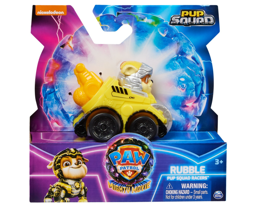 PATRULA CATELUSILOR PUP SQUAD RACERS VEHICUL METALIC RUBBLE SCARA 1:55, 6067086_20142218