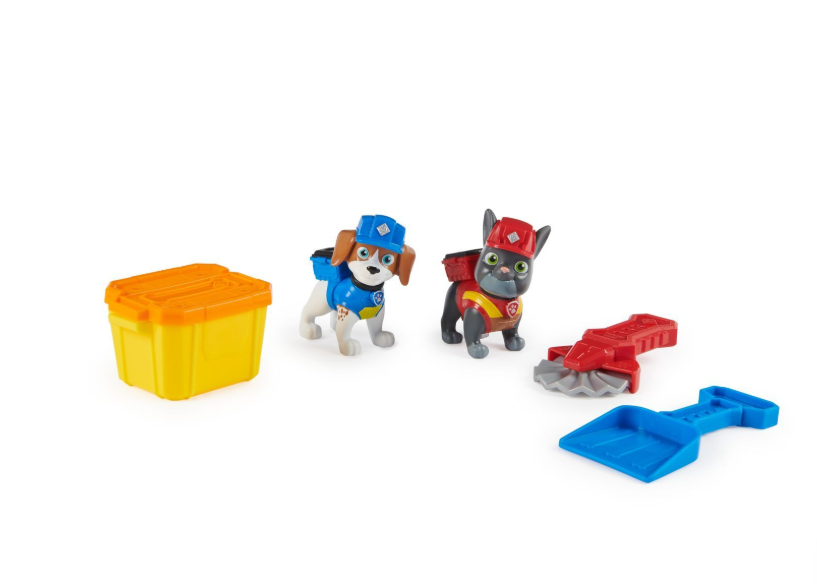 PATRULA CATELUSILOR RUBBLE SI ECHIPA CHARGER SI WHEELER CONSTRUCTIE CU NISIP KINETIC, 6066685