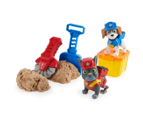 PATRULA CATELUSILOR RUBBLE SI ECHIPA CHARGER SI WHEELER CONSTRUCTIE CU NISIP KINETIC, 6066685