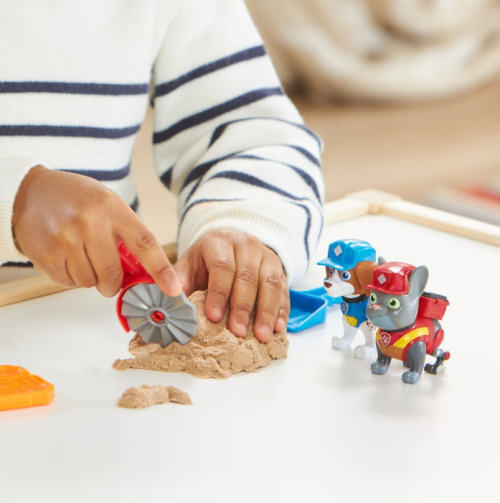 PATRULA CATELUSILOR RUBBLE SI ECHIPA CHARGER SI WHEELER CONSTRUCTIE CU NISIP KINETIC, 6066685