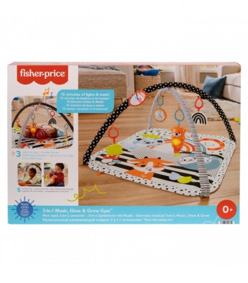 Детский развивающий коврик FISHER PRICE музыкальный 3 в 1, MTHBP41