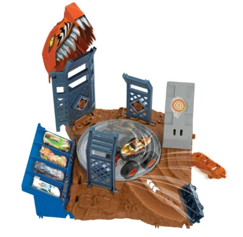 HOT WHEELS MONSTER TRUCK ARENA SMASHERS PROVOCAREA SPIN-OUT, MTHNB92_HNB93