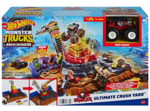 Монстр-трак игровой набор Hot Wheels Arena Smashers Bone Shaker Ultimate Crush, MTHNB96