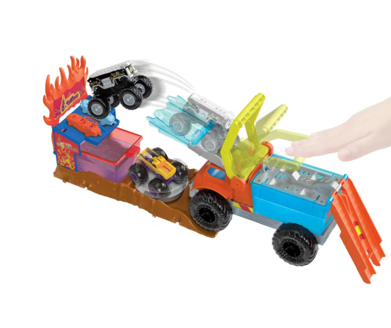 Монстр-трак Hot Wheels Arena Smashers с изменяющимся цветом Спасение 5 Alarm, MTHPN73