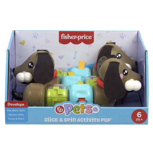 Игрушка-конструктор Fisher Price Щенок, который щелкает и вращается, MTHTW91