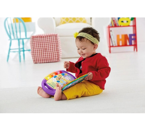 Интерактивная игрушка-книжка с картинками Fisher Price на румынском языке, MTDKJ99