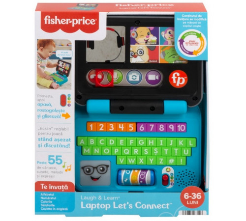 FISHER PRICE LAUGH&LEARN LAPTOP INTERACTIV IN LIMBA ROMANA, MTHHH05
