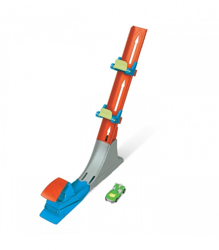 Трек для машинок HOT WHEELS с вертикальным запуском с помощью электропривода, MTFWM85_HDR82