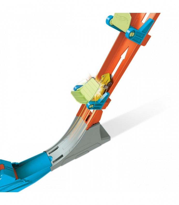 Трек для машинок HOT WHEELS с вертикальным запуском с помощью электропривода, MTFWM85_HDR82