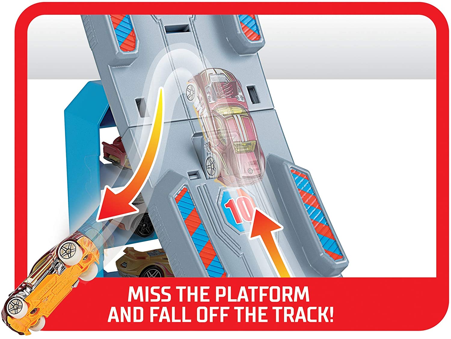 Трек с машинкой HOT WHEELS крутой подъем, MTGBF81_GBF83