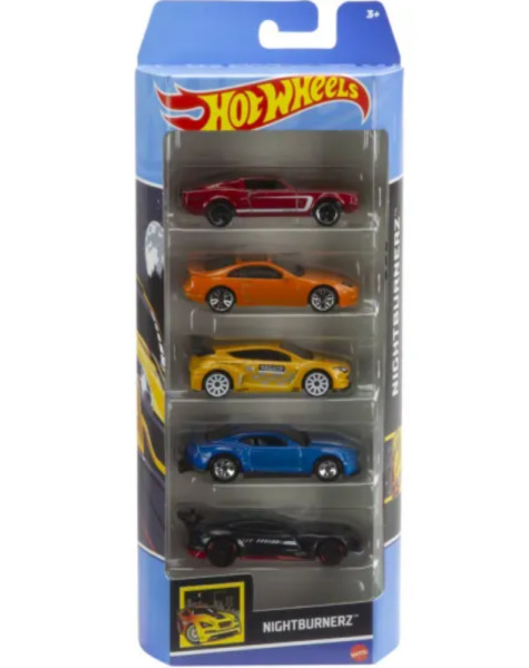 SET 5 MASINI HOT WHEELS NIGHTBURNERZ, MT1806_HTV43