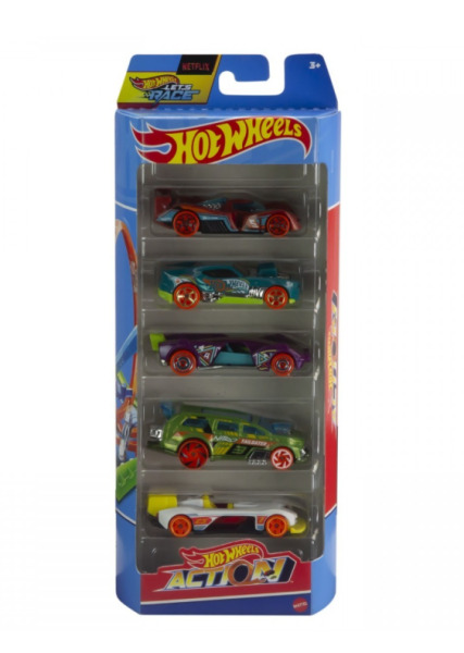 Набор из 5 машинок Hot Wheels Экшн, MT1806_HTV45
