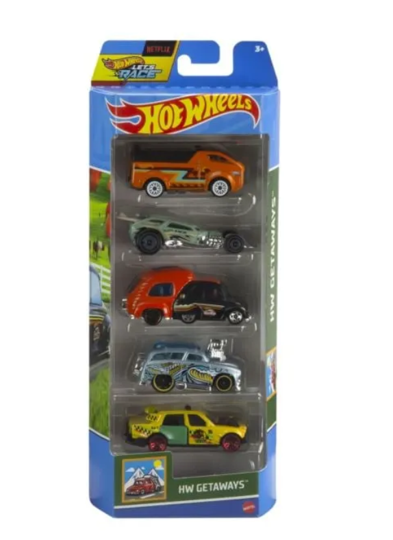 SET 5 MASINI HOT WHEELS HW GETAWAYS, MT1806_HTV46