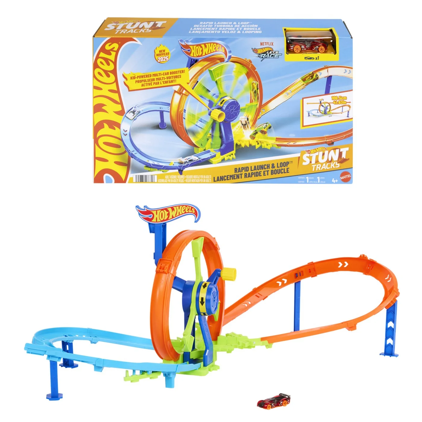 Игровой набор Hot Wheels Stunt tracks Гонки на виражах, MTJBX65