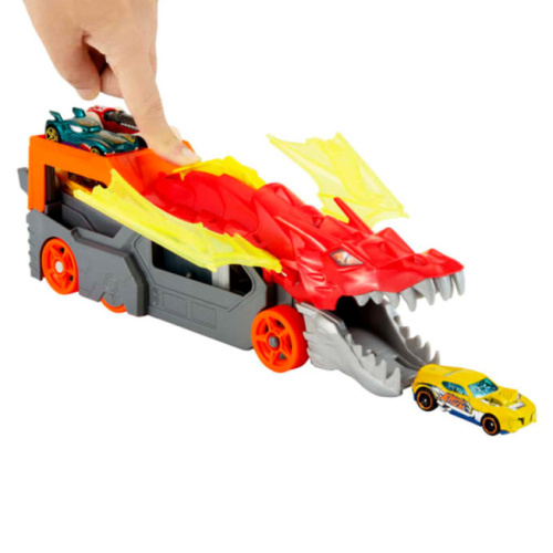 Грузовик Hot Wheels Злой дракон с отсеком для хранения машинки, MTGTK42