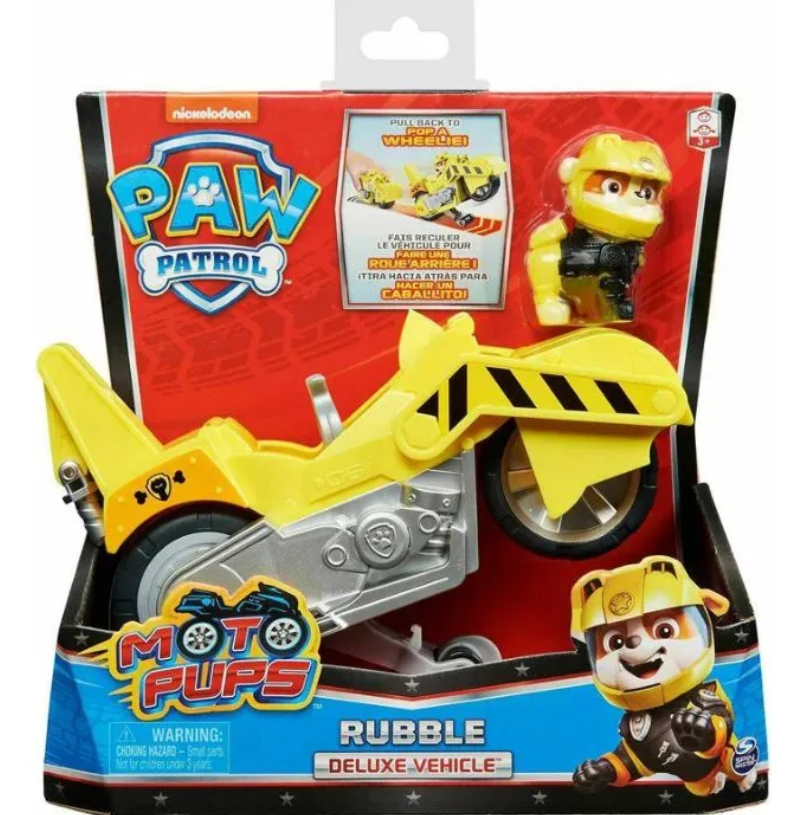 Щенячий патруль Moto Pups Крепыш и мотоцикл Deluxe, 6060543