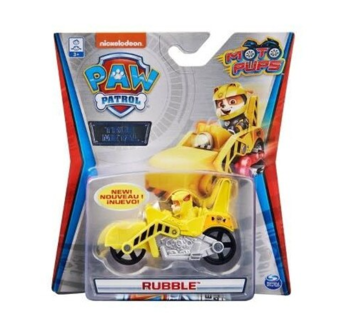 PATRULA CATELUSILOR MACHETA METALICA RUBBLE CU MOTOCICLETA, 6054830_20130496