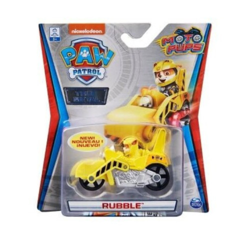 PATRULA CATELUSILOR MACHETA METALICA RUBBLE CU MOTOCICLETA, 6054830_20130496