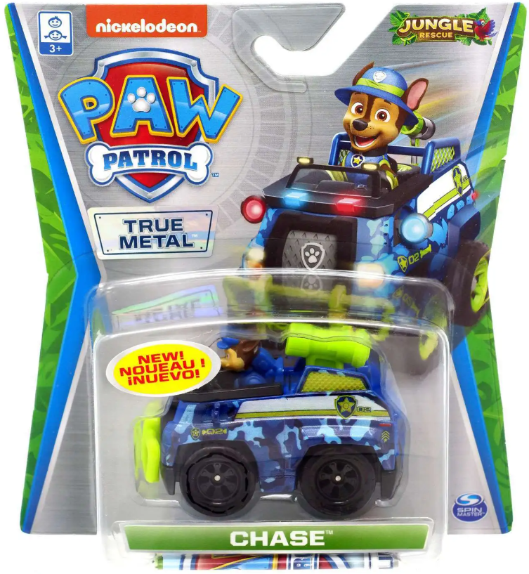 Щенячий патруль металлическая машинка Чейз «Спасение в джунглях», 6053257_20121336