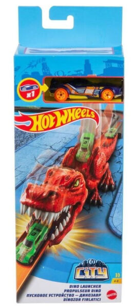 Игровой набор Hot Wheels City пусковая установка динозавр, MTGVF41