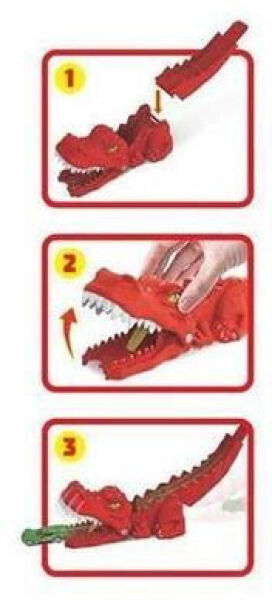 Игровой набор Hot Wheels City пусковая установка динозавр, MTGVF41