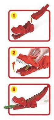 Игровой набор Hot Wheels City пусковая установка динозавр, MTGVF41