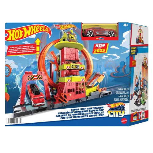 HOT WHEELS STATIA DE POMPIERI SUPER LOOP, MTHKX41