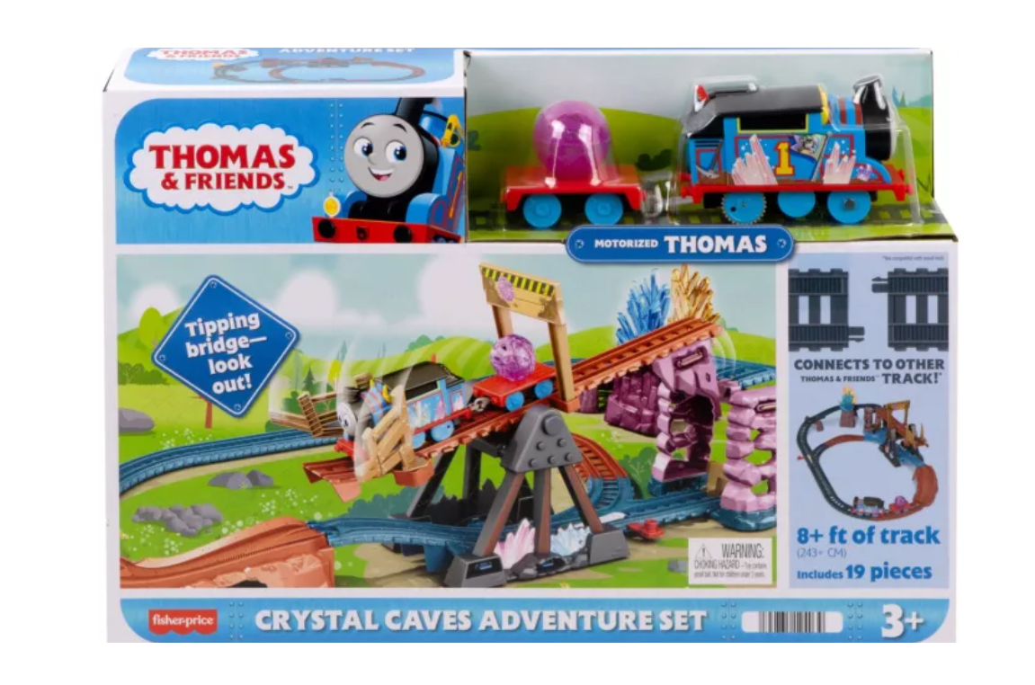 THOMAS SET DE JOACA CRYSTAL CAVES ADVENTURE CU LOCOMOTIVA MOTORIZATA THOMAS, MTHMC28