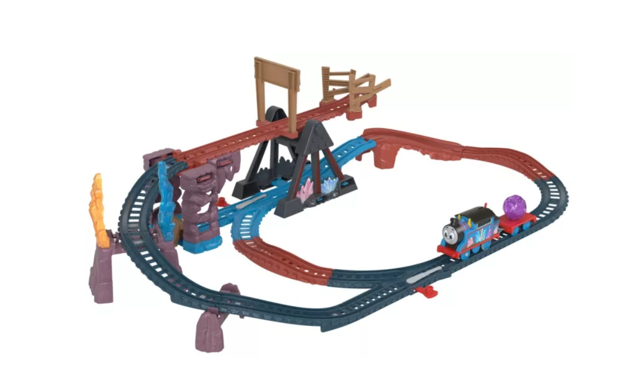 THOMAS SET DE JOACA CRYSTAL CAVES ADVENTURE CU LOCOMOTIVA MOTORIZATA THOMAS, MTHMC28