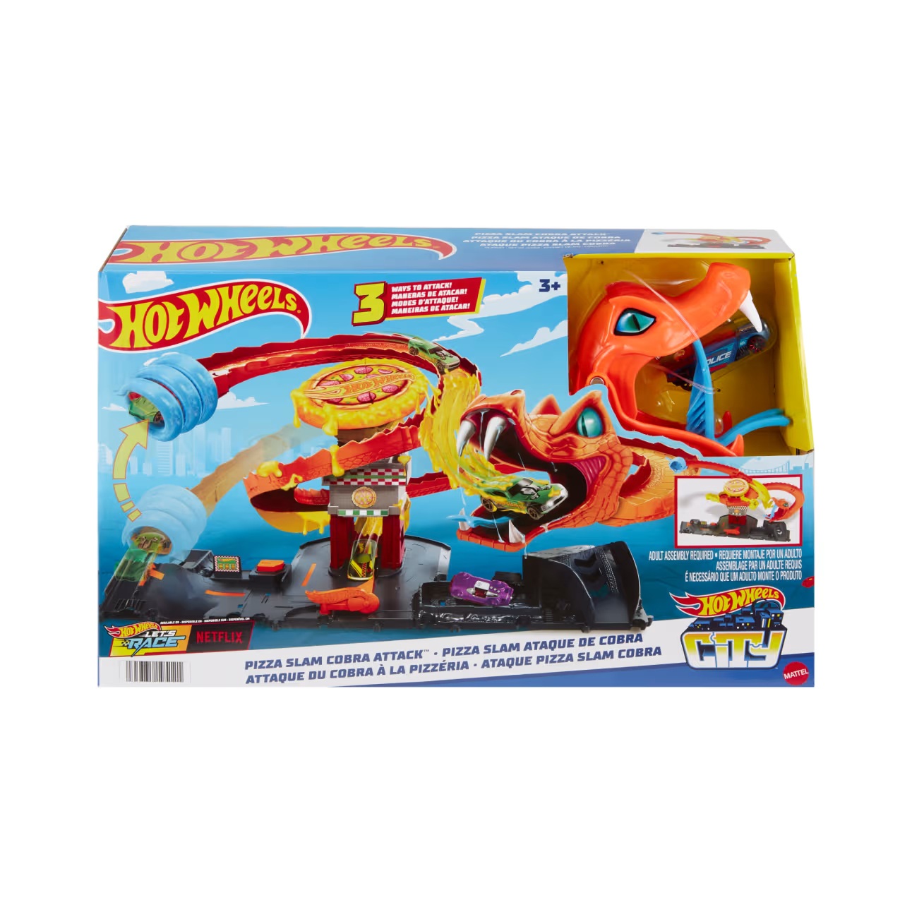 HOT WHEELS CITY PIZZERIA ATACUL COBREI, MTHTN81