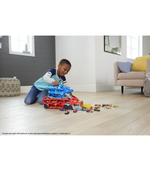 HOT WHEELS CITY TRANSPORTATOR SUPREM CU 2 DRAGONI, MTJBM72