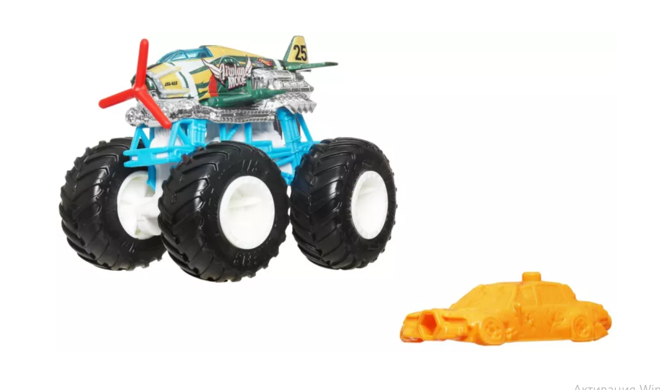 Монстр-трак Машинка Airplane Mode, масштаб 1:64 HOT WHEELS , MTFYJ44_JCD71