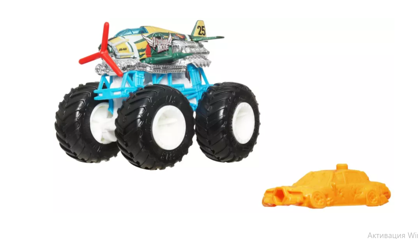 Монстр-трак Машинка Airplane Mode, масштаб 1:64 HOT WHEELS , MTFYJ44_JCD71