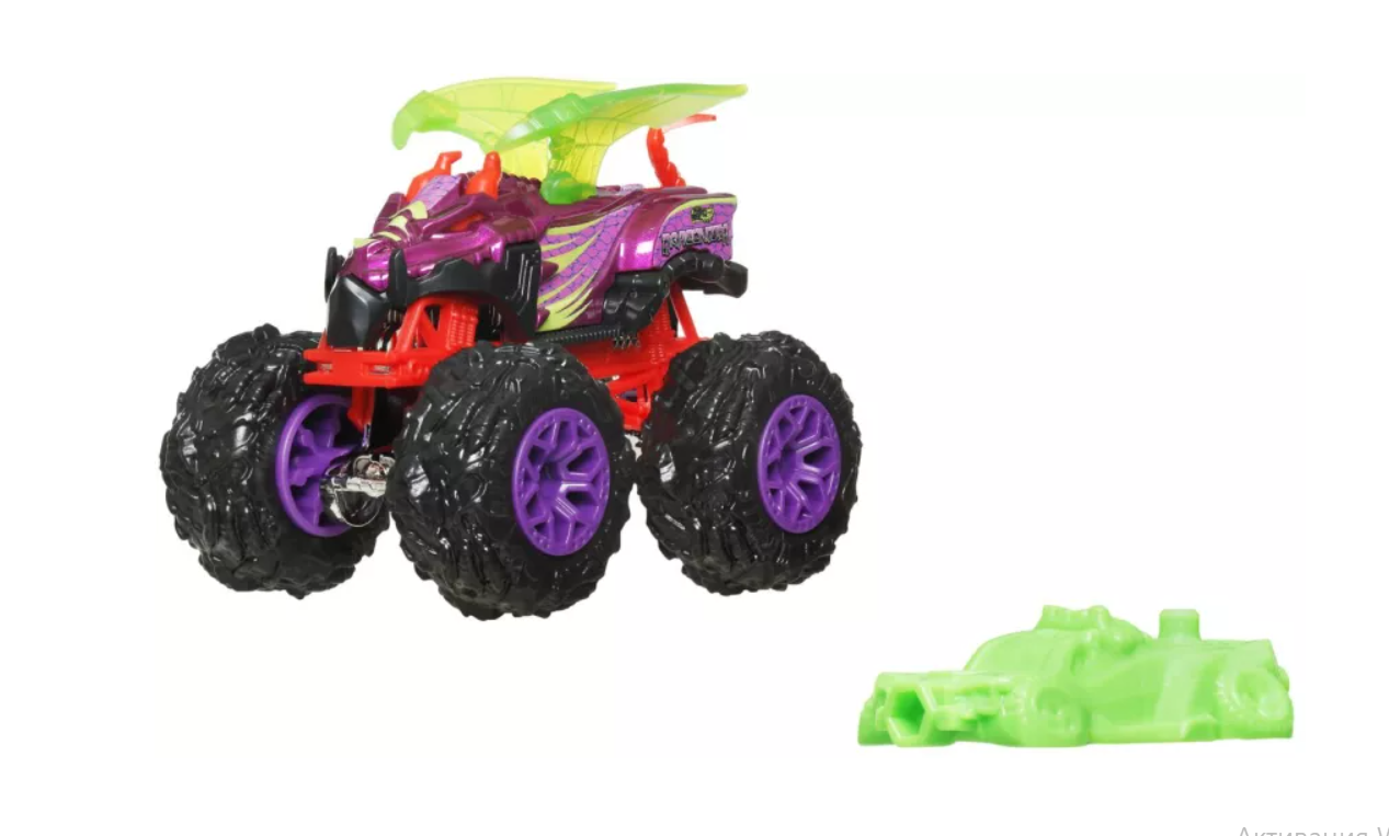 Монстр-трак Машинка Dragonizer, масштаб 1:64 HOT WHEELS, MTFYJ44_JCD99