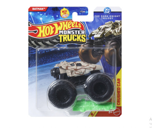 Монстр-трак Машинка Бэтмэн, масштаб 1:64 HOT WHEELS, MTFYJ44_JCF06
