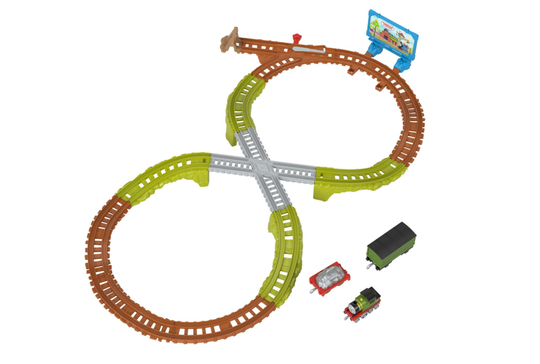 THOMAS SET DE JOACA TRENULET CU CIRCUIT SI ACCESORII WHIFFS RECYCLING RUN, MTHGY82_JCY74