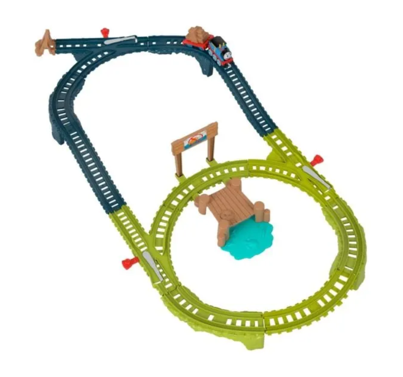 THOMAS SET DE JOACA CU LOCOMOTIVA PUSH ALONG THOMAS SI ACCESORII, MTHGY82_HPM64